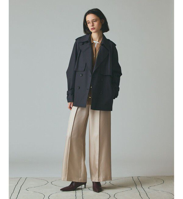 Grace Class「ケープショートトレンチコート」|トレンチコート|ブラック