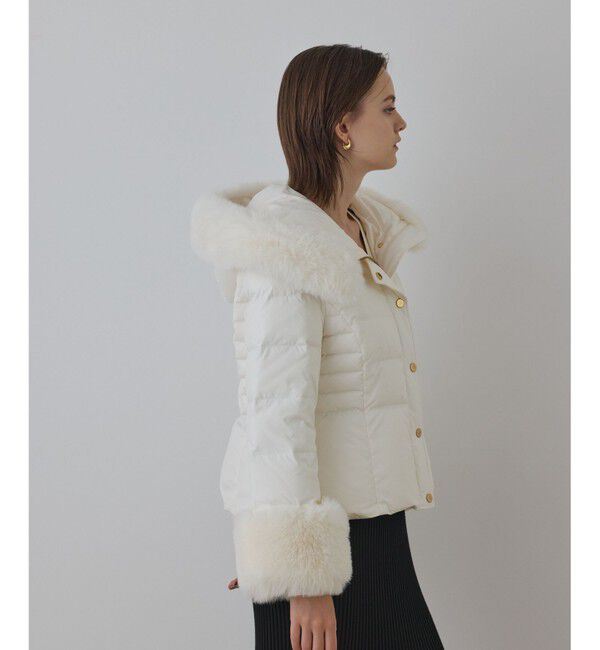 GRACE CONTINENTAL「エコファーショートダウンジャケット」|ダウン|