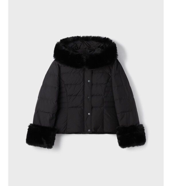 GRACE CONTINENTAL「エコファーショートダウンジャケット」|ダウン|