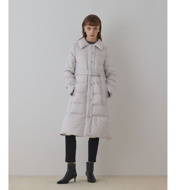 GRACE CONTINENTAL「ファーカラーロングダウン」|ダウン|