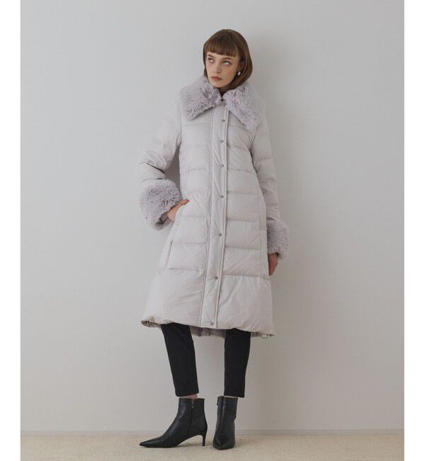 GRACE CONTINENTAL「ファーカラーロングダウン」|ダウン|