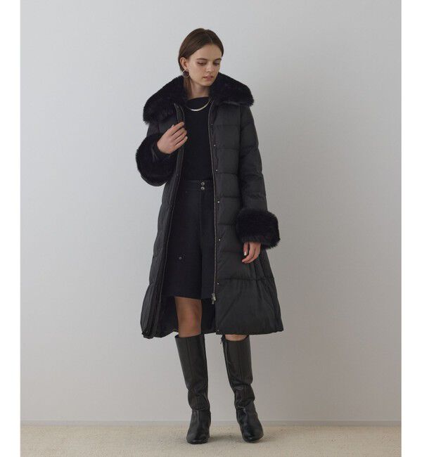 GRACE CONTINENTAL「ファーカラーロングダウン」|ダウン|