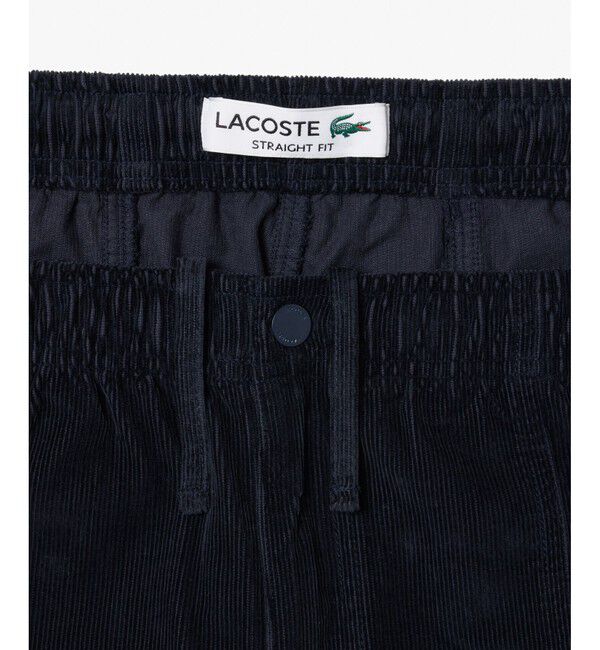 LACOSTE「センターラインステッチ コーデュロイイージーパンツ」|チノ|