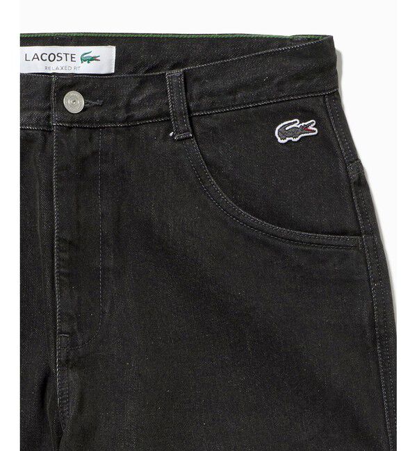 LACOSTE「5ポケットワイドデニムパンツ テーパード」|デニム|