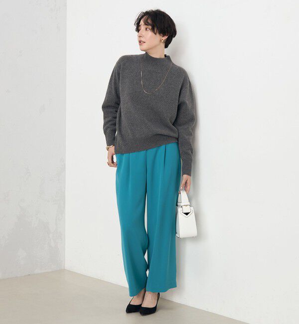 NOLLEY'S「《セットアップ対応》ウォッシャブルダブルクロスワイドパンツ」|その他|