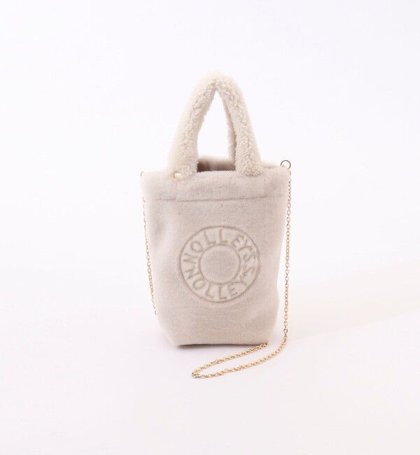 NOLLEY'S「ムートン刺繍バッグ　made in Italy」|トートバッグ|オフホワイト