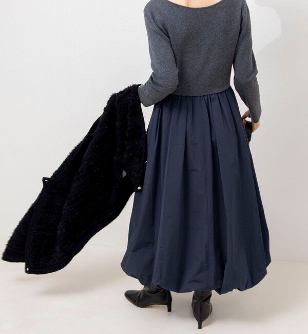 NOLLEY'S sophi「タフタバルーンスカート2WAYニットワンピース」|ワンピース|