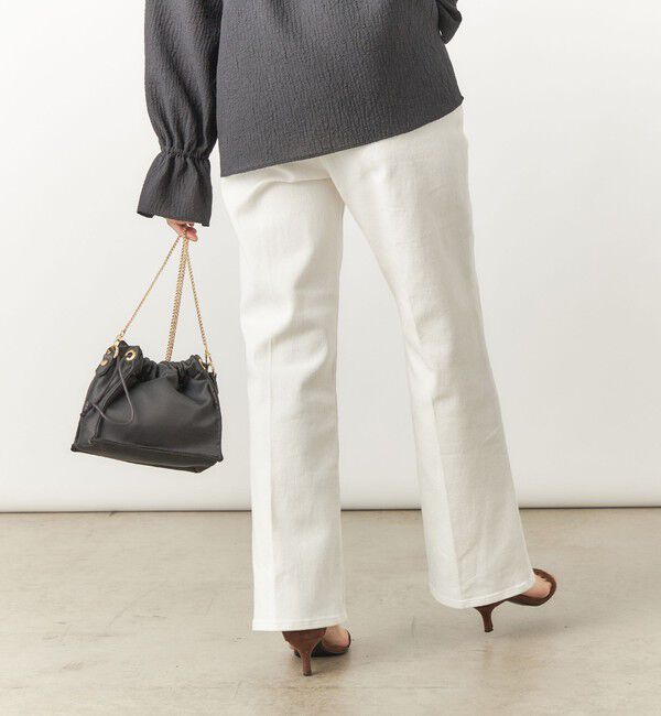 Rie Miller「【RM denim】センタープレスハイウエストデニム」|デニム|