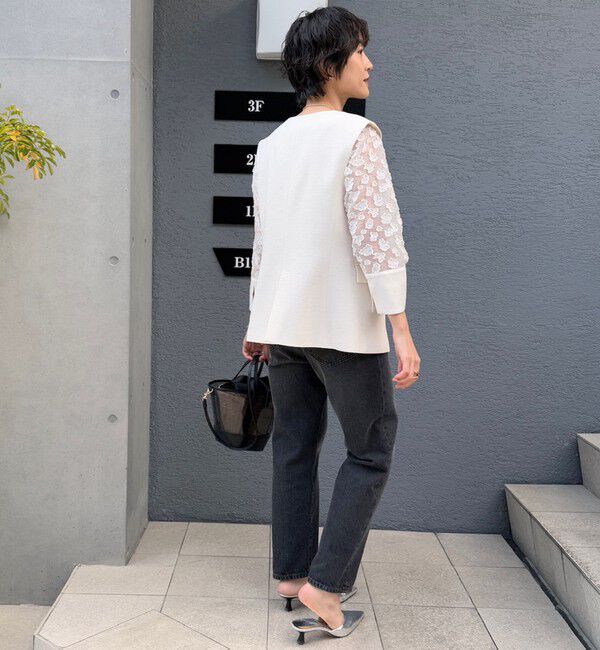 Rie Miller「【RM denim】ハイウエストスリムテーパードデニム」|デニム|