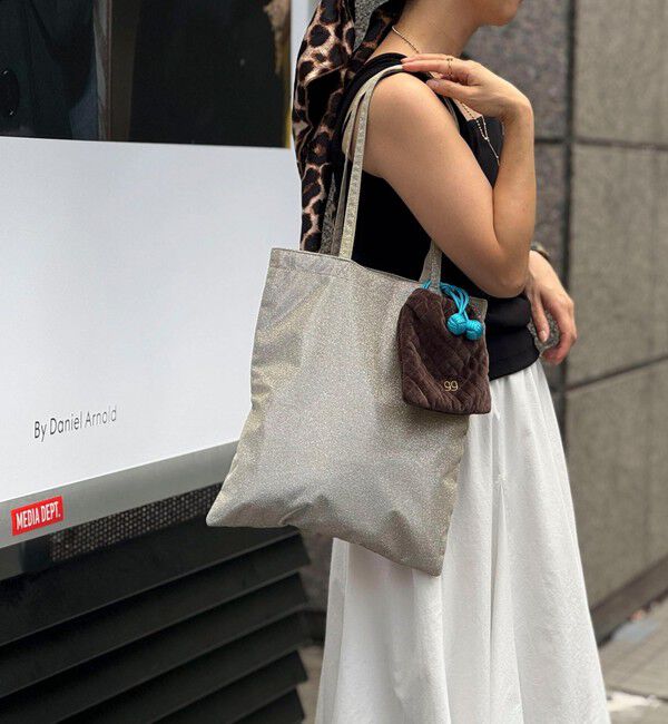 NOLLEY'S「キララメバッグ」|トートバッグ|グレーベージュ