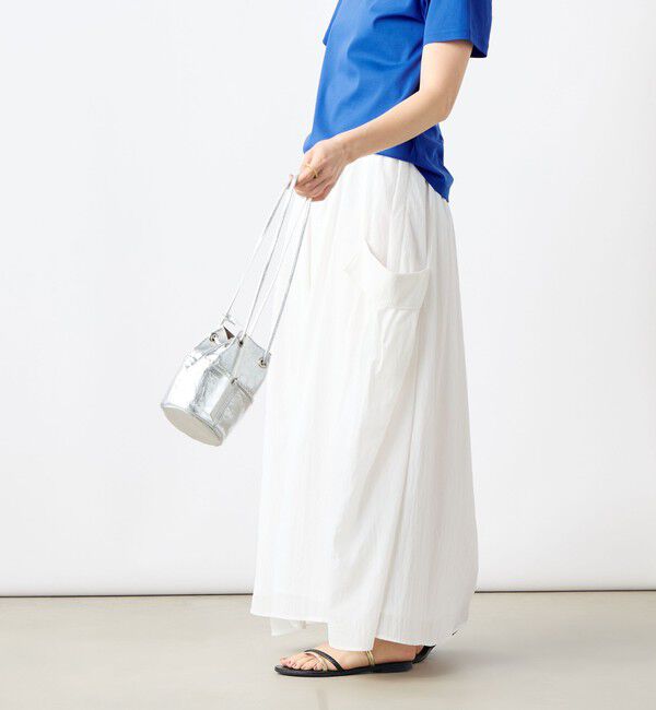 NOLLEY'S「《セットアップ対応》リンクルタイプライターポケ付きスカート」|スカート|
