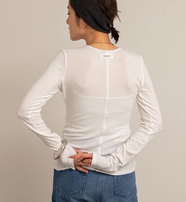 NOLLEY'S「【MAQWEL/マクウェル】リブクルーネックカーディガン」|カーディガン|