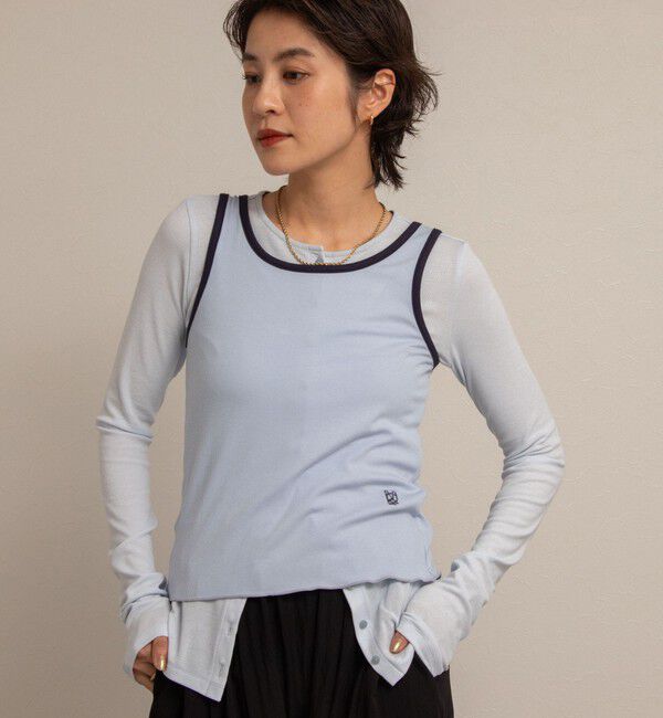 NOLLEY'S「【MAQWEL/マクウェル】リブクルーネックカーディガン」|カーディガン|