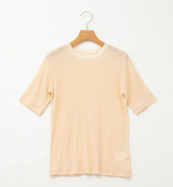 NOLLEY'S sophi「シアー配色トリミング半袖Tシャツ」|Tシャツ・カットソー|