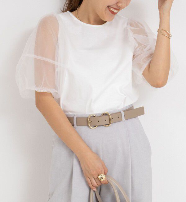 NOLLEY'S「バルーンスリーブプルオーバーカットソー」|Tシャツ・カットソー|ホワイト