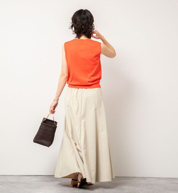 NOLLEY'S sophi「《アンサンブル対応/手洗い可能》綿ポリノースリーブプルオーバーニット」|ニット・セーター|