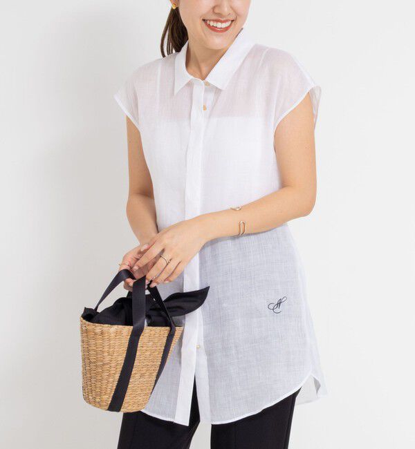 NOLLEY'S「シアーラミーオーバーサイズシャツ」|シャツ・ブラウス|