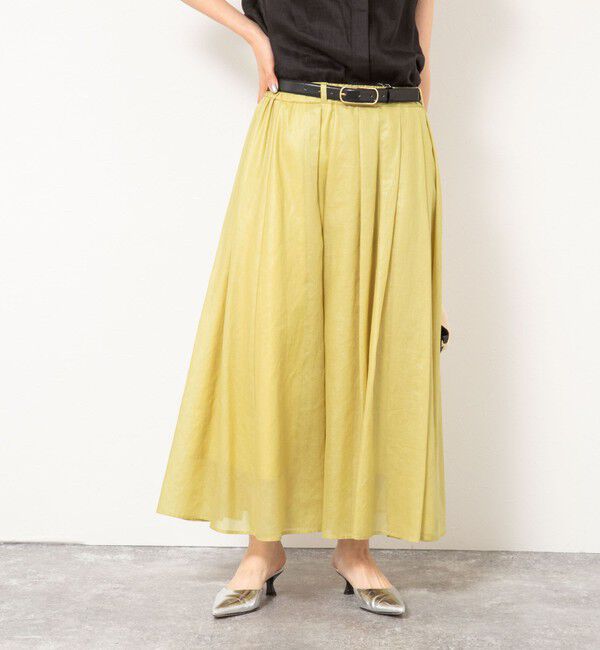 NOLLEY'S「シアーチンツタックスカート」|フレア|