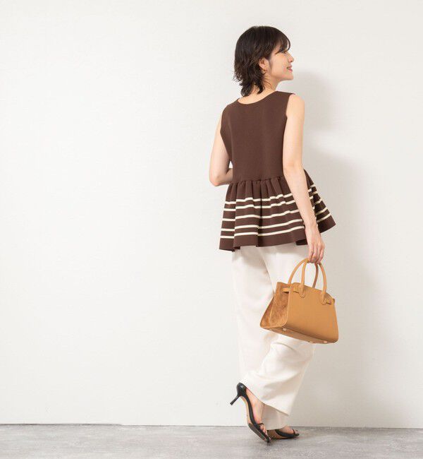 NOLLEY'S「《セットアップ対応》ミラノリブペプラムプルオーバーニット」|ニット・セーター|