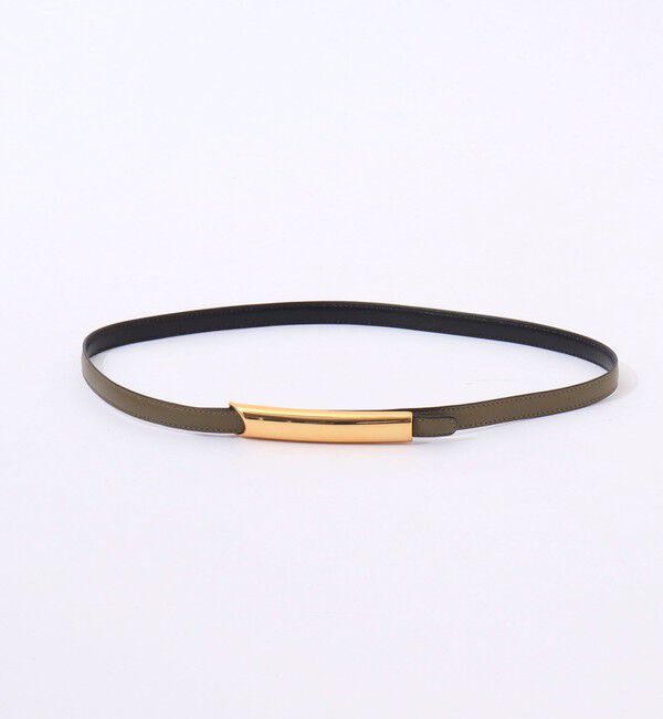 NOLLEY'S「【ATELIER AMBOISE/アトリエアンボワーズ】チューブリバーシブルベルト」|ベルト|カーキ