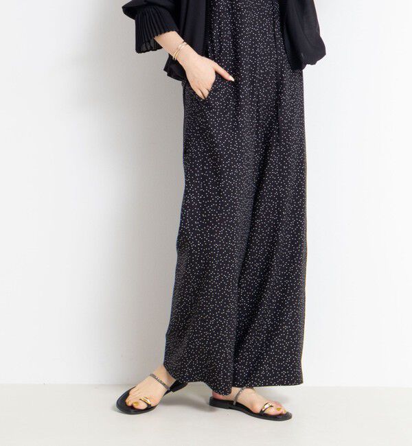 Rie Miller「ウォッシャブルシーチングプリントオールインワン」|オールインワン|