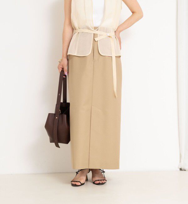 NOLLEY'S「ウォッシャブル撥水ツイルチノスカート」|スカート|