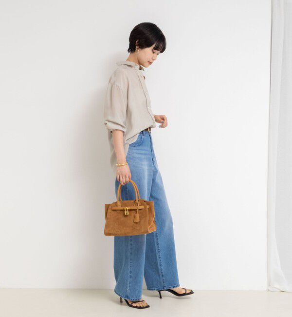 NOLLEY'S「《セットアップ対応》ウォッシャブルシルキーキュプラドレープシャツ」|シャツ・ブラウス|