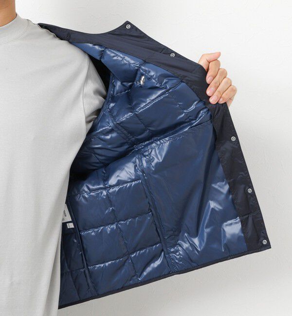 NOLLEY'S goodman「【TAION/タイオン】別注クジラ刺繍CREW NECK BUTTON DOWN JACKET」|ダウン|