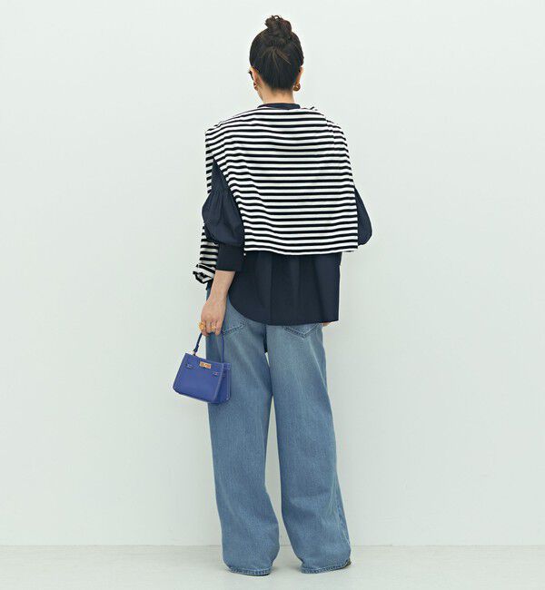 NOLLEY'S「パール釦ビブヨーク4WAYフリルブラウス」|シャツ・ブラウス|