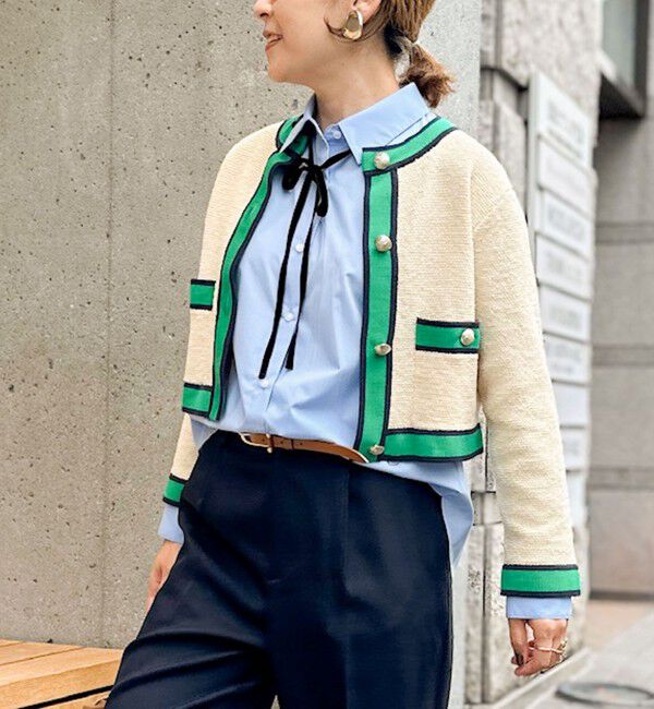 NOLLEY'S「ウォッシャブルリボン付きシャツ」|シャツ・ブラウス|