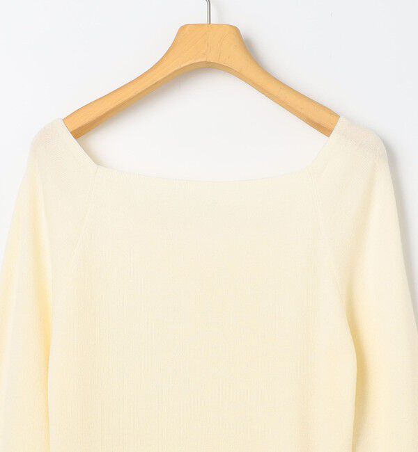 NOLLEY'S sophi「【WEB限定カラーあり】総針スクエアネックプルオーバーニット」|ニット・セーター|