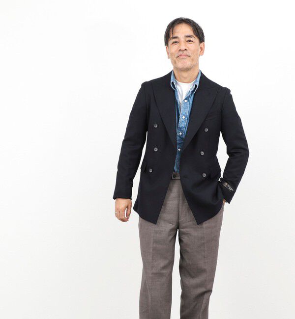 NOLLEY'S goodman「《ビジカジ対応》尾州 WOOL W JACKET 25AW」|テーラードジャケット|