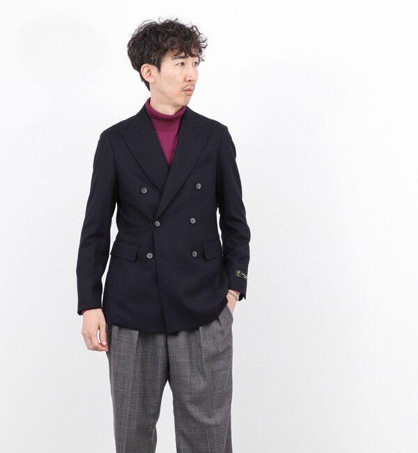NOLLEY'S goodman「《ビジカジ対応》尾州 WOOL W JACKET 25AW」|テーラードジャケット|