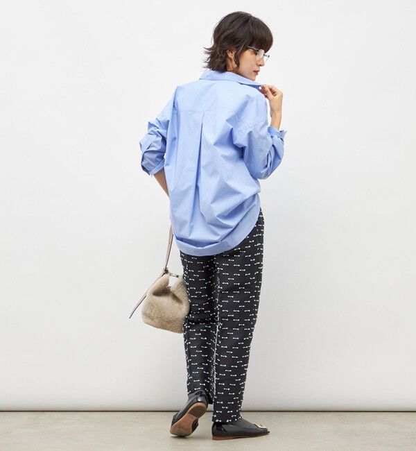 NOLLEY'S「《セットアップ対応》ウォッシャブルリボンジャガードタックテーパードパンツ」|その他|