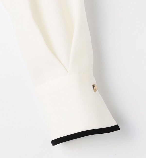 NOLLEY'S「ウォッシャブルストレッチジョーゼットボウタイ風ブラウス」|シャツ・ブラウス|