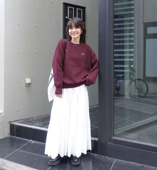 MAQWEL「【MAQWEL/マクウェル】スウェットライクニット」|ニット・セーター|