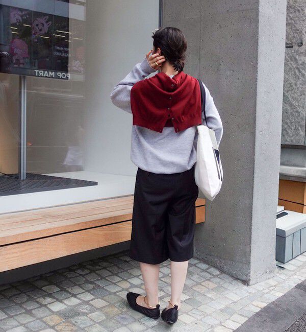 MAQWEL「【MAQWEL/マクウェル】スウェットライクニット」|ニット・セーター|