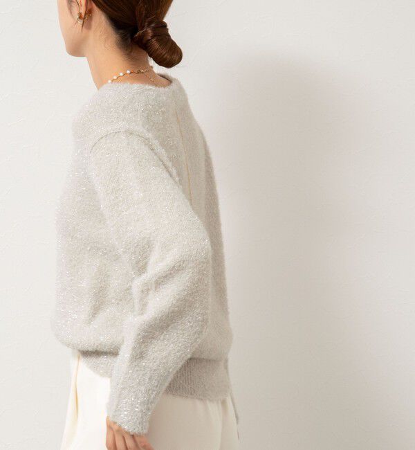 NOLLEY'S「《手洗い可能》ラメシャギープルオーバー」|ニット・セーター|