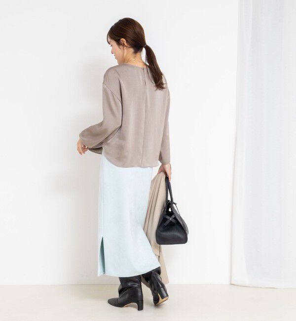 NOLLEY'S sophi「ウォッシャブル2WAYサテンブラウス」|シャツ・ブラウス|