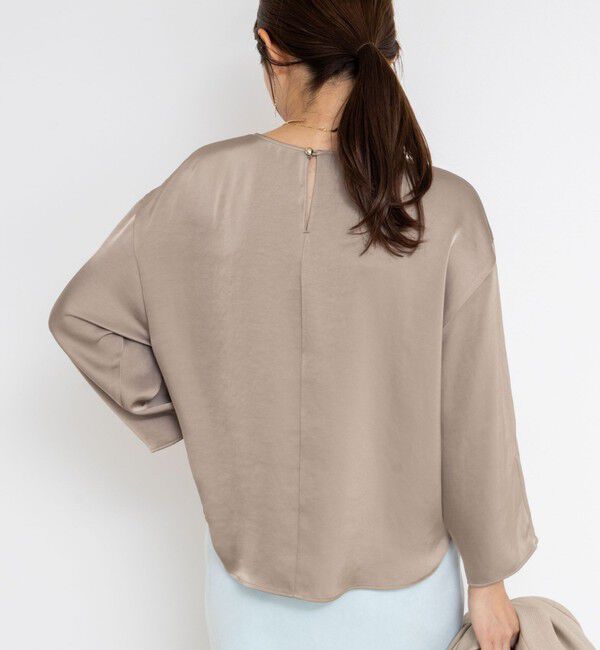 NOLLEY'S sophi「ウォッシャブル2WAYサテンブラウス」|シャツ・ブラウス|
