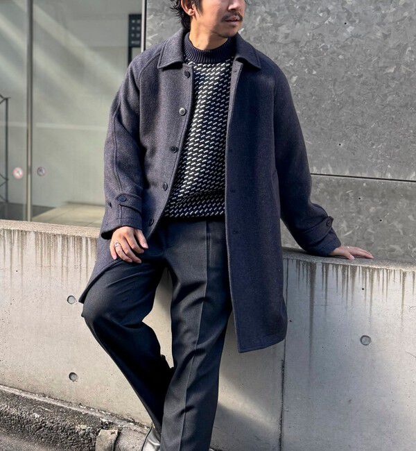 NOLLEY'S goodman「《ビジカジ対応》尾州ビーバーステンカラーコート 25AW」|ステンカラーコート|