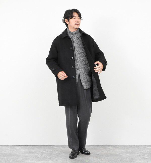 NOLLEY'S goodman「《ビジカジ対応》尾州ビーバーステンカラーコート 25AW」|ステンカラーコート|