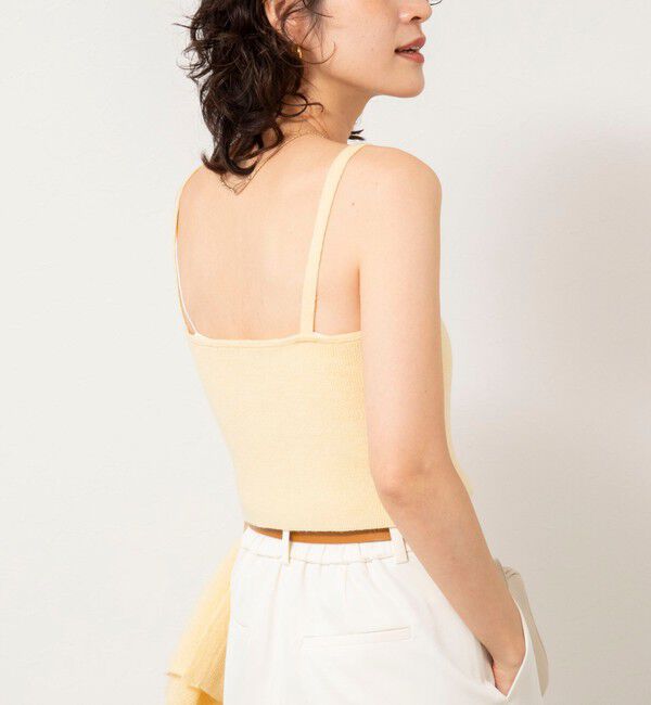 NOLLEY'S sophi「《手洗い可能》モヘヤ混片畦ビスチェ」|ニット・セーター|