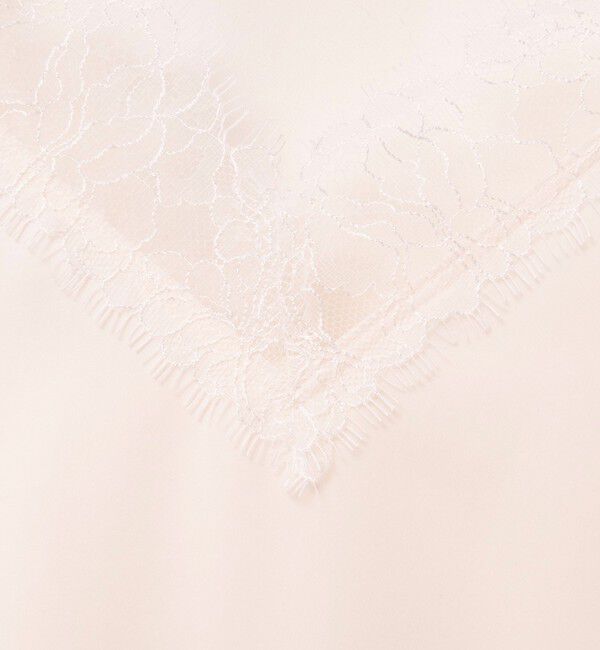 NOLLEY'S sophi「ウォッシャブルトリミングレースサテンキャミワンピース」|ワンピース|