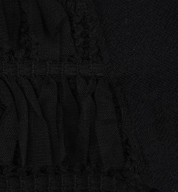 NOLLEY'S「《手洗い可能》チュールフリンジVネックカーディガン」|カーディガン|