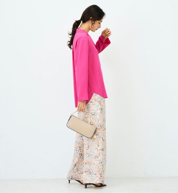 NOLLEY'S sophi「ドレープツイルオープンカラーシャツ」|シャツ・ブラウス|