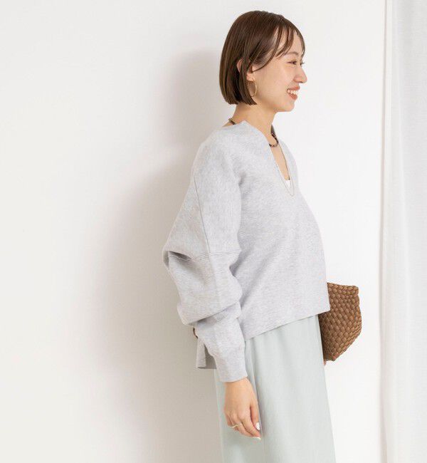 NOLLEY'S「《手洗い可能》《アンサンブル対応》スウェットライクニットプルオーバー」|ニット・セーター|