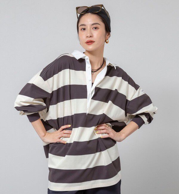 MAQWEL「【新色追加】【MAQWEL/マクウェル】ウォッシャブルBIGラガーシャツ」|シャツ・ブラウス|ブラック・グレー系3