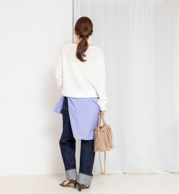 Rie Miller「《手洗い可能》ボートネックプルオーバーテープヤーン」|ニット・セーター|