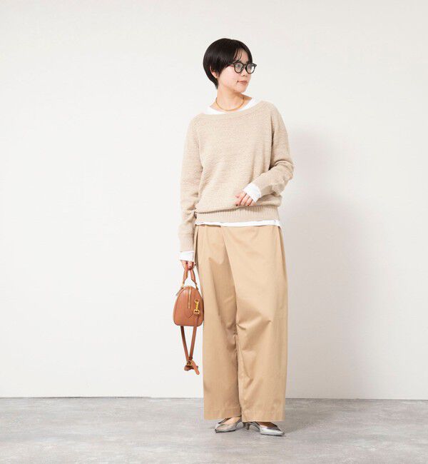 Rie Miller「《手洗い可能》ボートネックプルオーバーテープヤーン」|ニット・セーター|